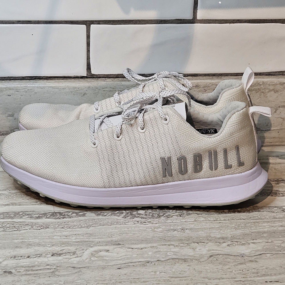 NOBULL superfabric White Athletic Sneakers workout shoes men size 11.5 crossfit